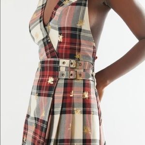 UO Chandler Pleated Jumper Dress